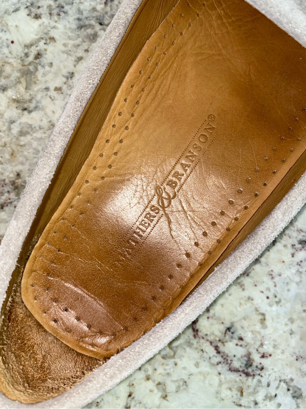 Smathers & Branson $245 Surcingle Driving Shoes Navy-Forest Smoke Suede 11 EUC - Picture 6 of 14